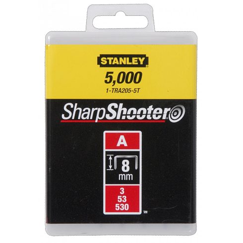 STANLEY 8mm-es 'A' kapocs a5/53/530 5000db/csomag                                                     1-TRA205-5T