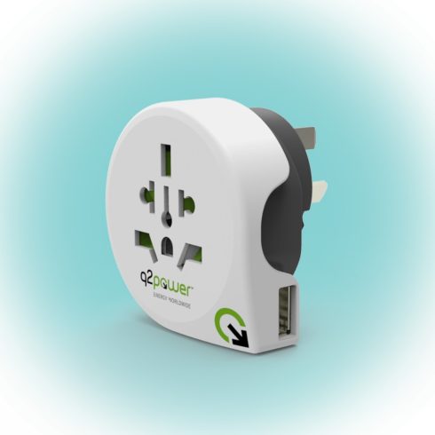 Utazó adapter World to Australia USB Q2                                                               1.100170