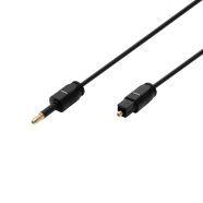   ToslInk dugó - 3.5mm Mini Toslink dugó optikai kábel, 2m, 2.2mm, HSO                                  51225