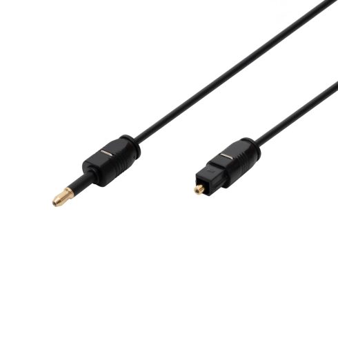 ToslInk dugó - 3.5mm Mini Toslink dugó optikai kábel, 2m, 2.2mm, HSO                                  51225