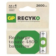   GP elem NiMH HR6 AA ceruza, 2600mAh, ReCyko, 4db                                                      B25274