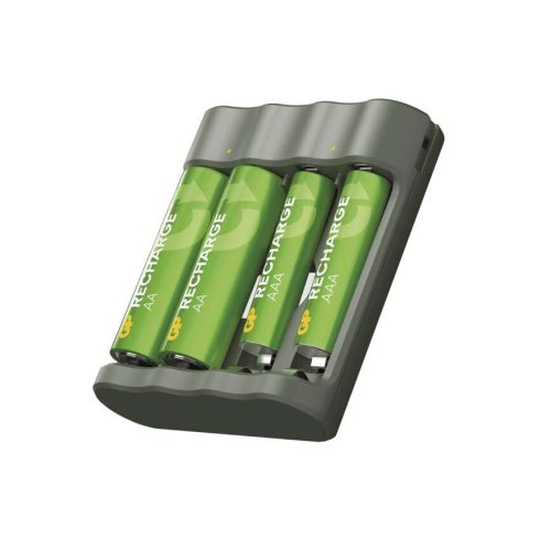 GP töltő B441 + 2xAA Recharge 2100mAh + 2xAAA Recharge 800mAh                                         B50449