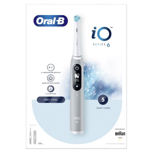 Oral-B iO6 elektromos fogkefe Grey                                                                    BDS2602