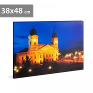   LED-es fali hangulatkép - colNagytemplom Debrecencol -  3 x AA, 38 x 48 cm                            BX58018K