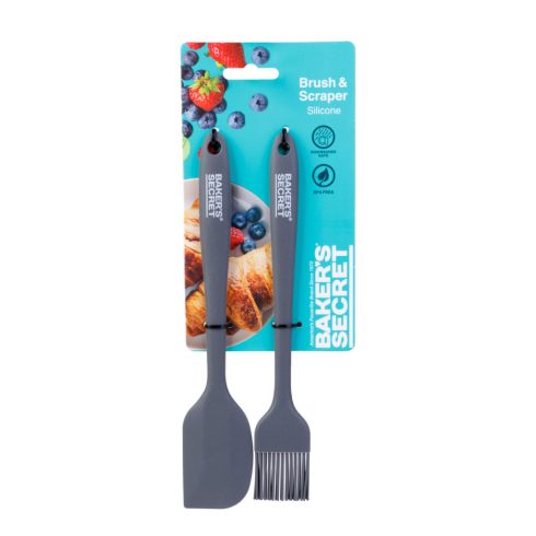 Baker's Secret - 2 darabos szilikon ecset és spatula                                                  BXDA00980