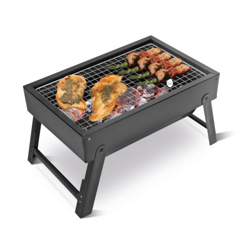 Mini hordozható grillsütő - faszenes - 35 x 22 x 19,5 cm                                              BXW1114