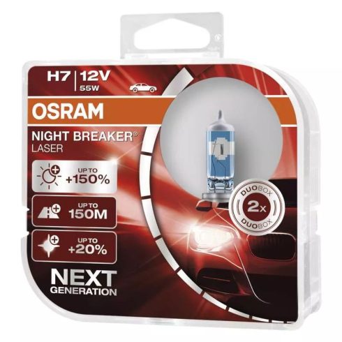 Osram izzó H7, 12V/55W, 2db/műanyag doboz                                                             C2605.4