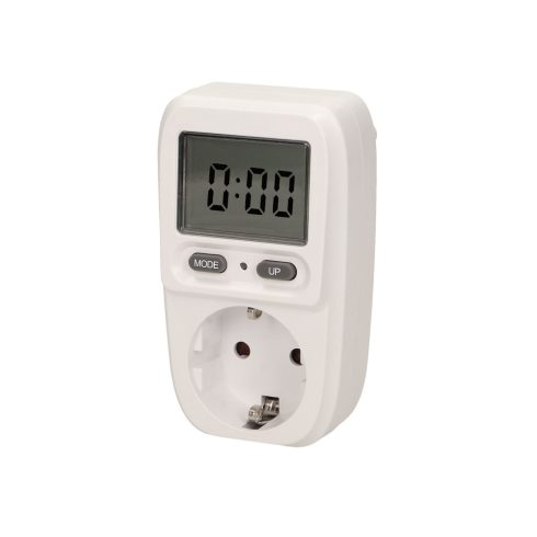 Energia fogyasztásmérő nagy LCD kijelővel, 16 A, 230 V~, mérés: 0,1- 3680W-ig                         CA321301