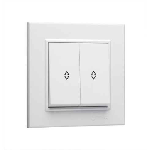 Karea dupla váltókapcsoló, 10A, 250V, IP20, fehér                                                     CA56001026