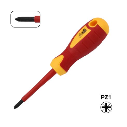 Szigetelt csavarhúzó, PZ1 5x80mm, 1000V, mágneses fejjel                                              CM370-222