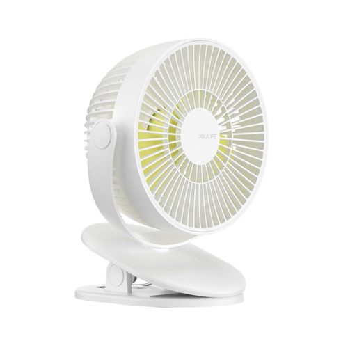 JisuLife csíptetős ventilátor, 4000mAh akkumulátor, fehér                                             FA18SWHITE