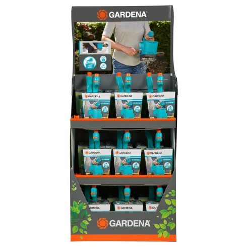 GARDENA Kézi kiszóró M, 100m2 kapacitás, 4m szélesség 1,8l tartály, displayben                        GE0431-90