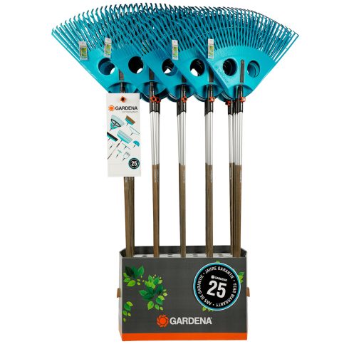 GARDENA combisystem lombseprű XXL + fanyél FSC 100%, 20 db-os displayben                              GE3015-90