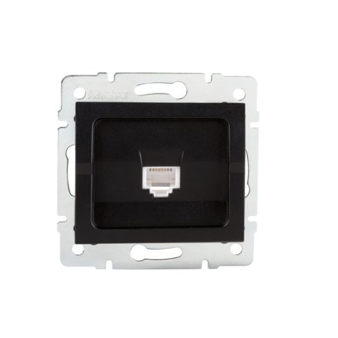 LOGI 02-1390-042 fekete számítógép-csatlakozó (2x RJ45Cat 5e Jack)                                    KAN33585