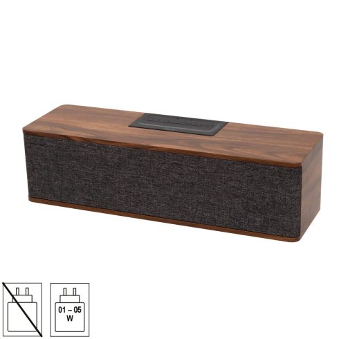 Retro hangszóró, stereo, fa, 2x5W, akkumulátor, FM rádió, Bluetooth                                   RRT7