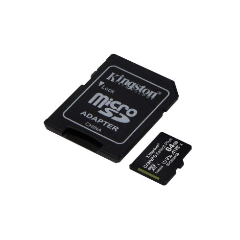 KINGSTON memória kártya 64 GB canvas select plus microSDHC                                            SDCS2/64