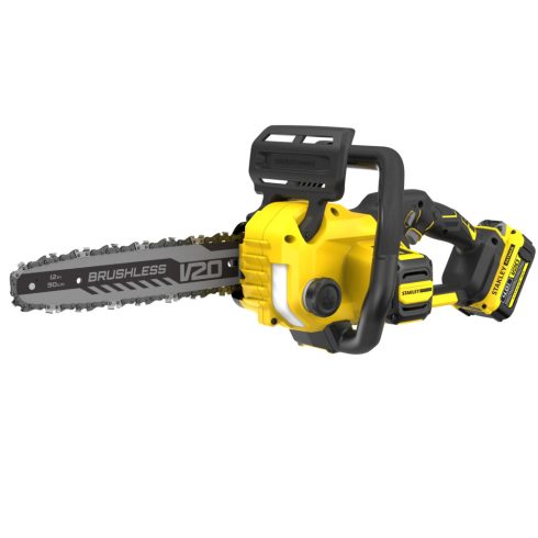 18V STANLEY FATMAX V20 szénkefe nélküli láncfűrész 12''/30 cm, akkuval                                SFMCCS730M1-Q