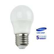   LED fényforrás minigömb G45 E27 5,5W 470lm 3000K melegfehér 230V 180-fok sugárzási szög               SLED45276