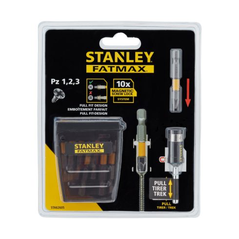 STANLEY bit készlet (10 részes)                                                                       STA62605-XJ