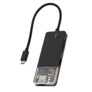   Dokkoló állomás, 4K HDMI, egér, billentyűzet, TF/microSD, SD, USB tároló, merevlemez, ~100 W PD, plu  USBHUB6