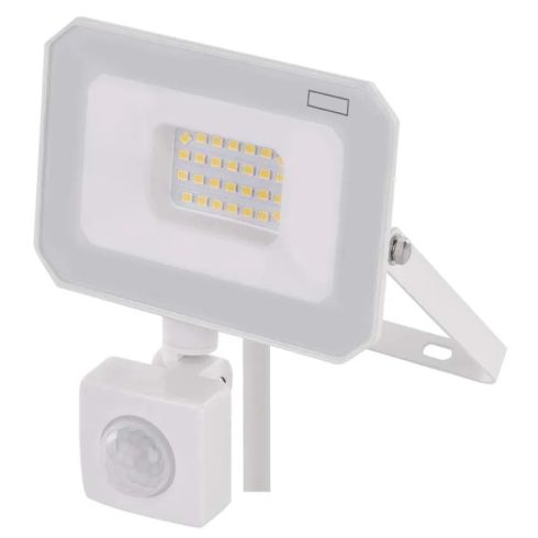 Mozgásérzékelős LED reflektor, 20W, 2000lm, IP44, PIR, NW, SIMPO, fehér                               ZS2323W